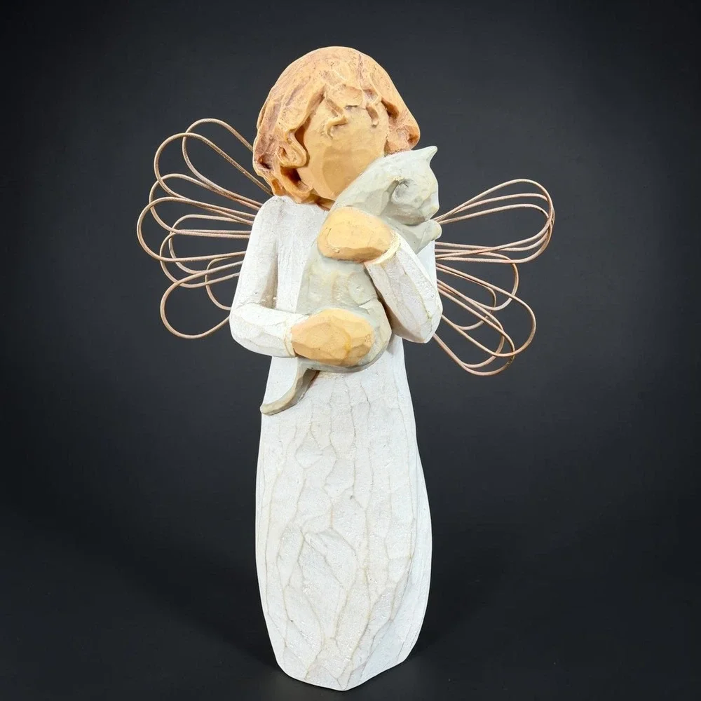 Willow Tree With Affection Angel Figurine Susan Lordi DEMDACO Cat Girl 2003